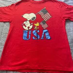 Women’s Red Snoopy T-Shirt Size S